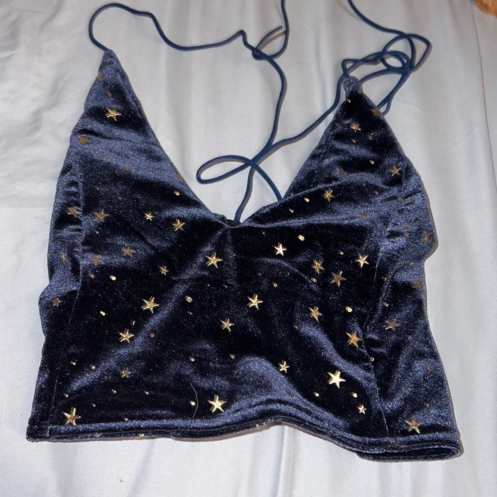 ROMWE stars crop top